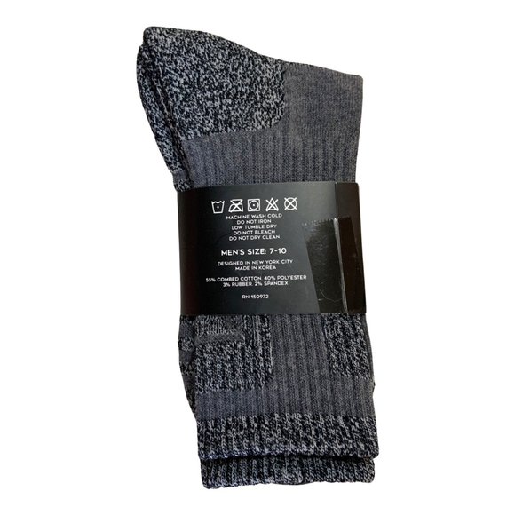 Size 7-10 Men's Multi Performance Outdoor Sport Tube Socks in Heather Gray - Picture 2 of 3